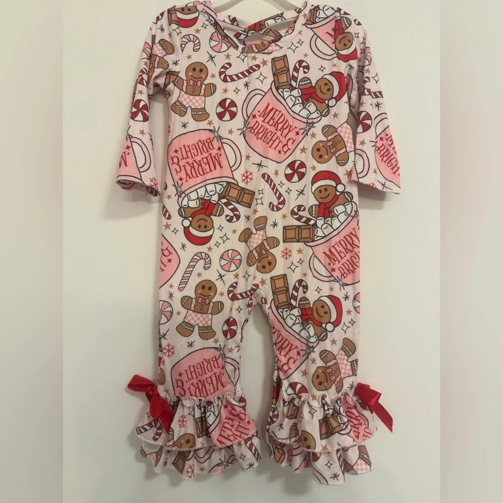 Marie Nicole Festive Gingerbread 12-18 One Piece